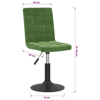 Sedie da Pranzo Girevoli 2 pz Verde Scuro in Velluto | homemem39