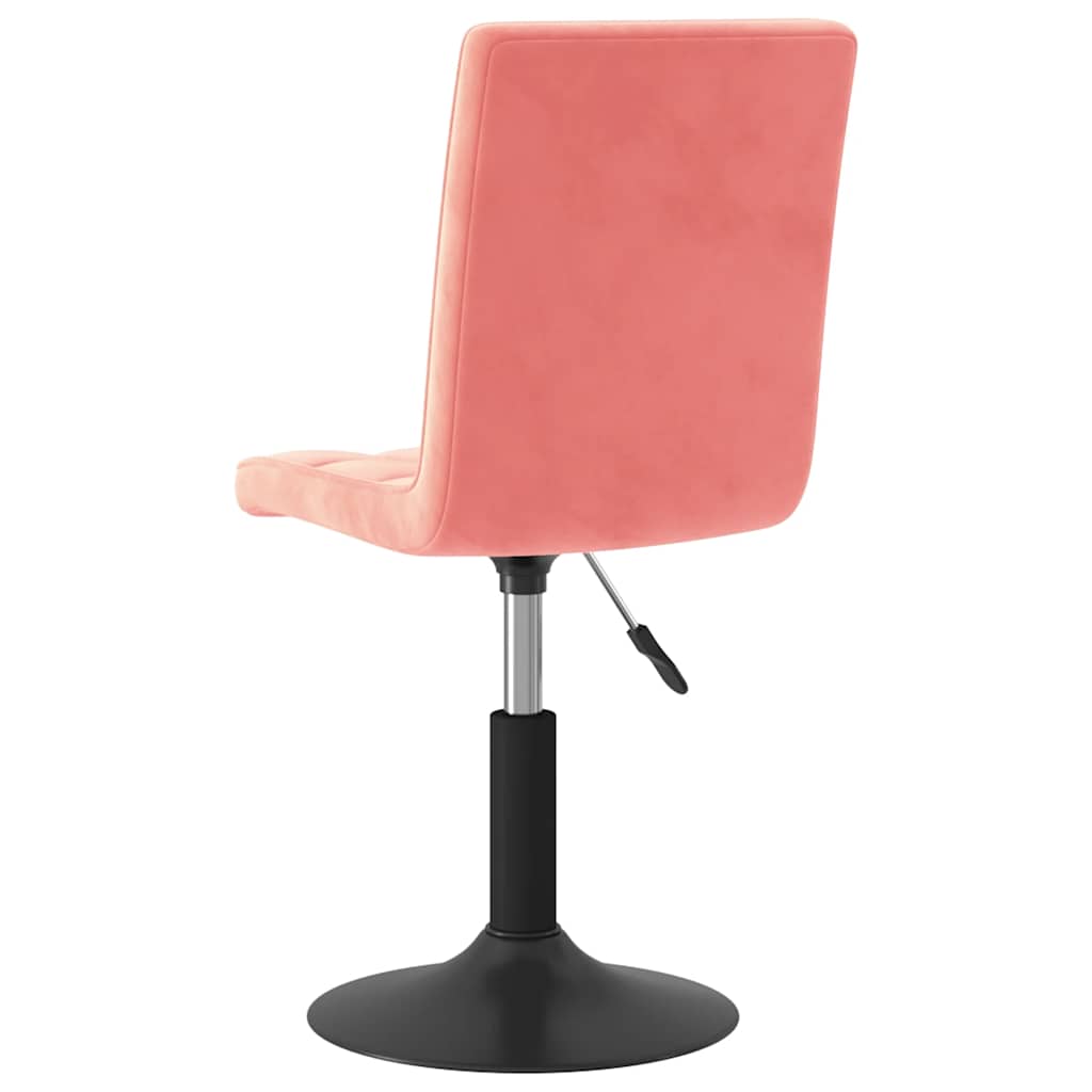 Sedie da Pranzo Girevoli 2 pz Rosa in Velluto | homemem39