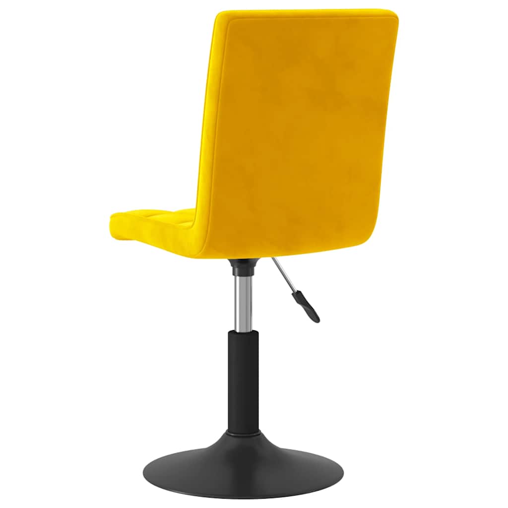 Sedie da Pranzo Girevoli 2 pz Giallo Senape in Velluto | homemem39
