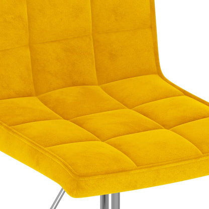 Sedie da Pranzo Girevoli 2 pz Giallo Senape in Velluto | homemem39