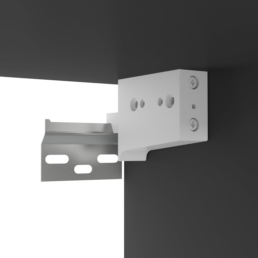 Mobile Porta TV Pensile Nero 100x30x26,5 cm Legno Multistrato