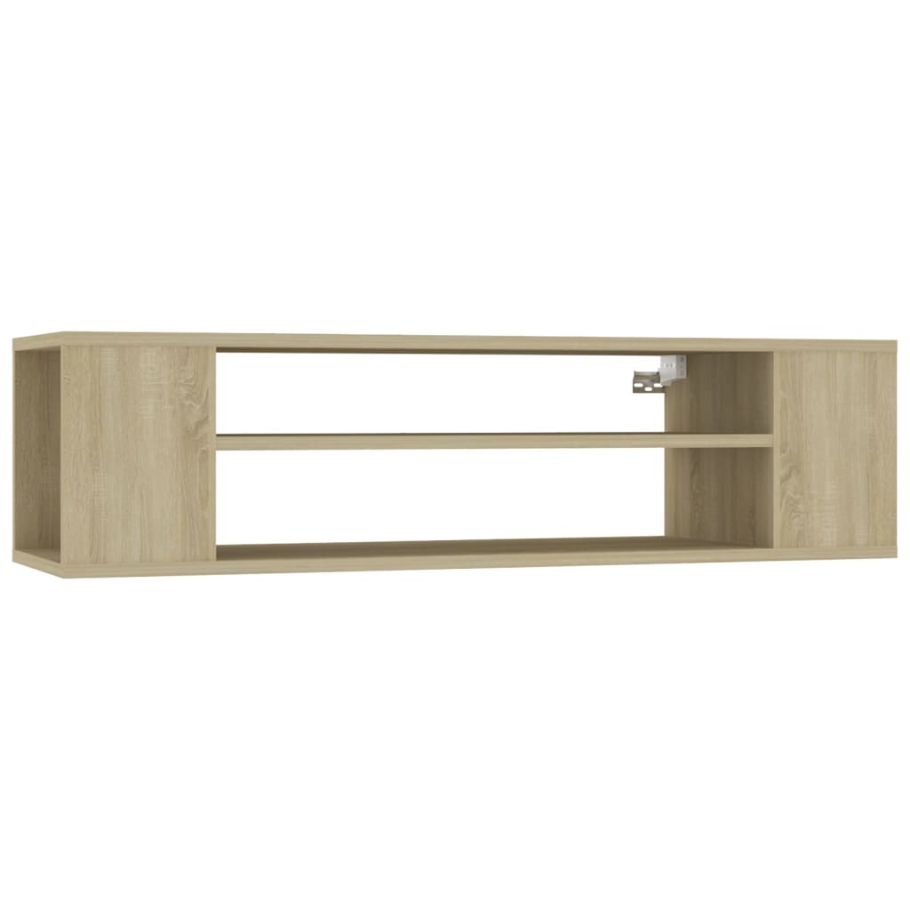 Mobile TV Pensile Rovere Sonoma 100x30x26,5cm Legno Multistrato - homemem39