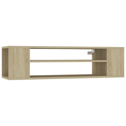 Mobile TV Pensile Rovere Sonoma 100x30x26,5cm Legno Multistrato - homemem39