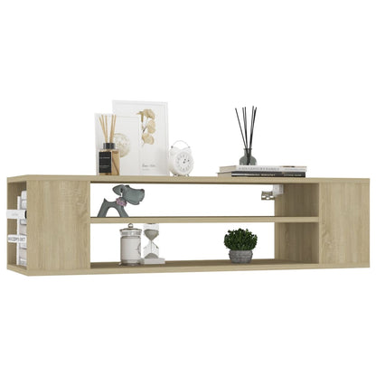 Mobile TV Pensile Rovere Sonoma 100x30x26,5cm Legno Multistrato - homemem39