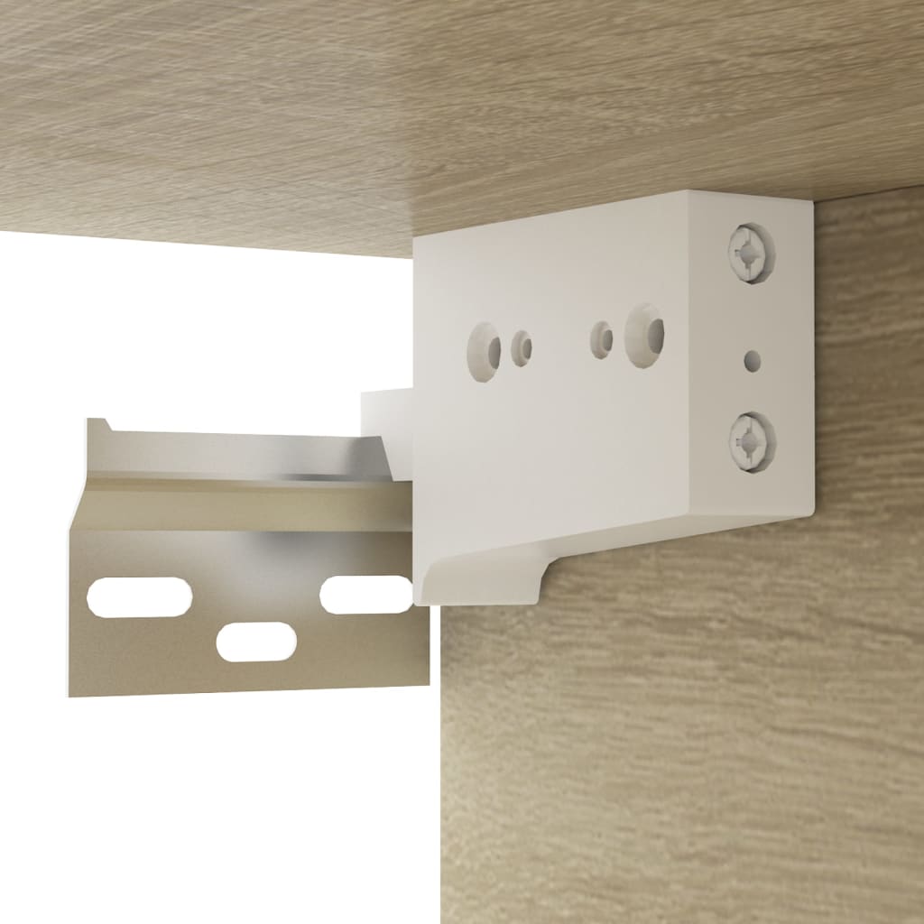 Mobile TV Pensile Rovere Sonoma 100x30x26,5cm Legno Multistrato - homemem39