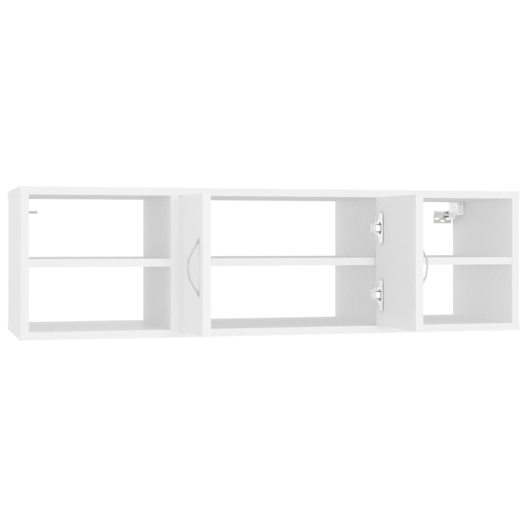 Scaffale a Parete Bianco 102x30x29 cm in Legno Multistrato | homemem39