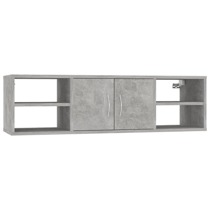 Scaffale a Parete Grigio Cemento 102x30x29 cm Legno Multistrato | homemem39
