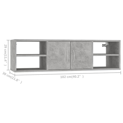 Scaffale a Parete 102x30x29 cm legno multistrato