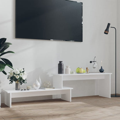 Mobile Porta TV Bianco 180x30x43 cm in Legno Multistrato - homemem39