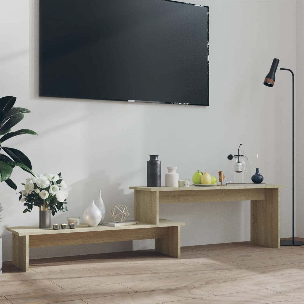 Mobile Porta TV Rovere Sonoma 180x30x43 cm in Legno Multistrato - homemem39