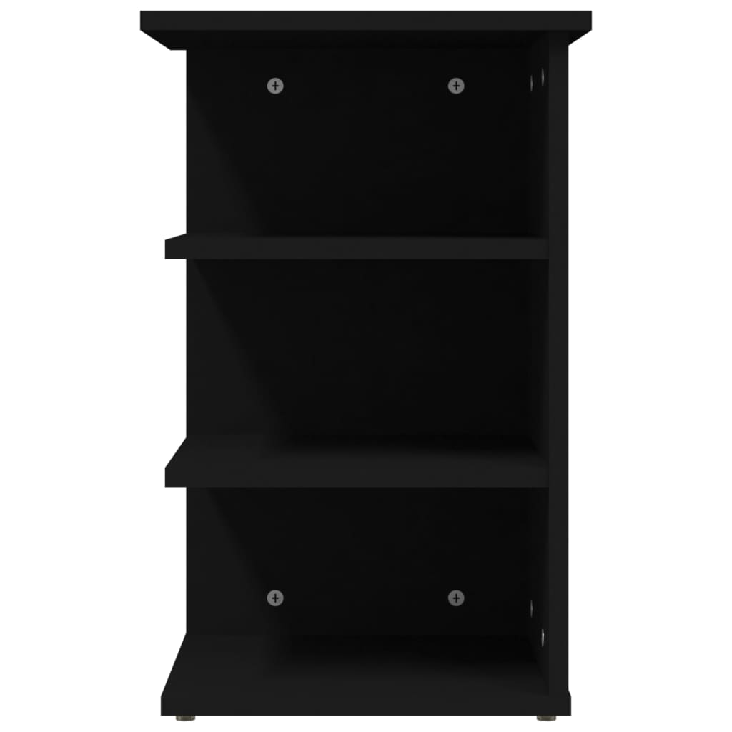 Credenza Nera 35x35x55 cm in Legno Multistrato - homemem39