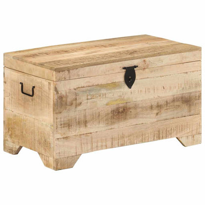 Cassapanca in Legno Massello di Mango Ruvido