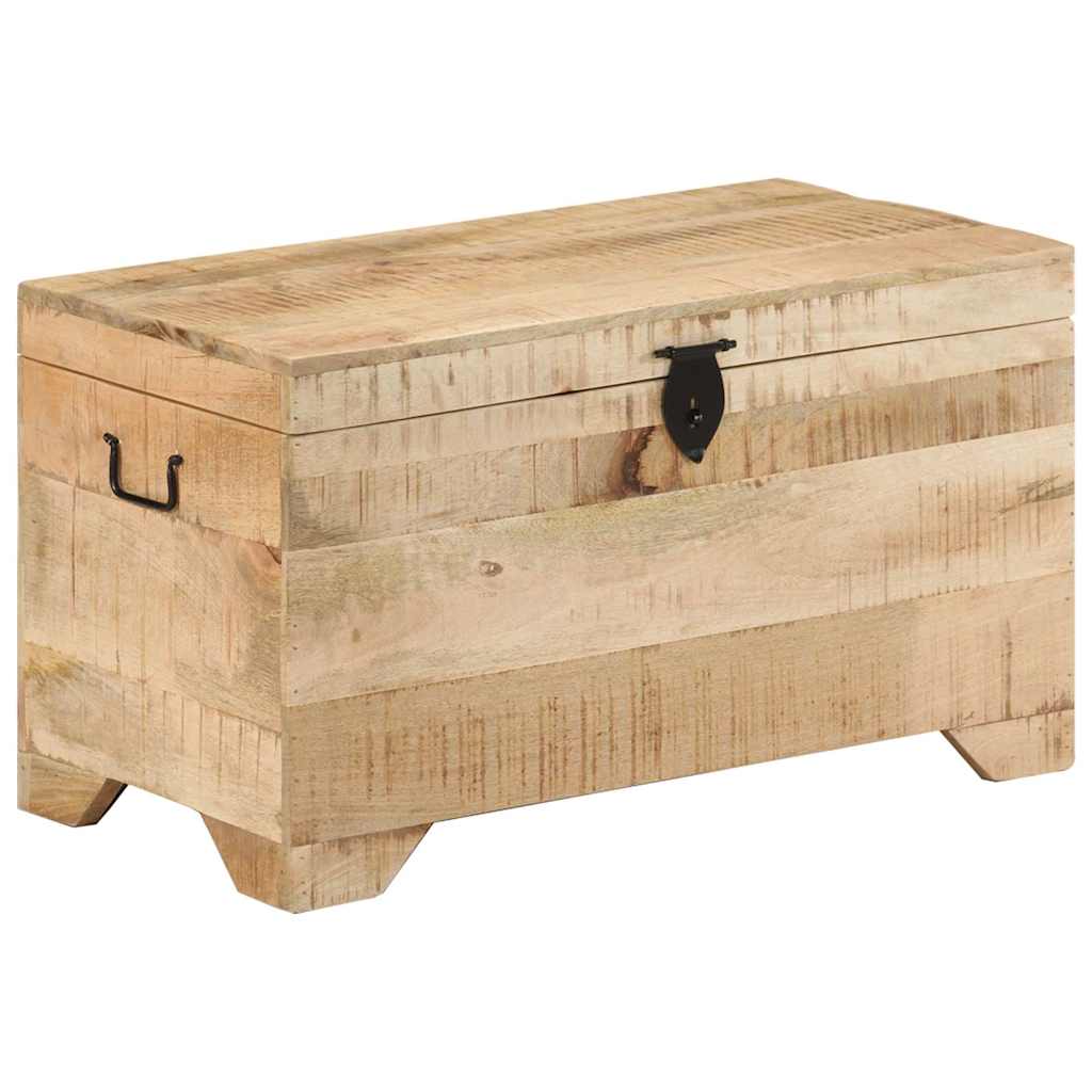 Cassapanca in Legno Massello di Mango Ruvido