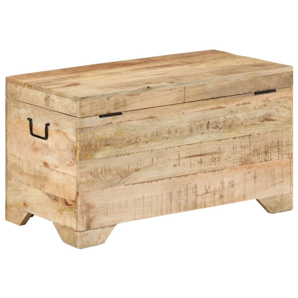 Cassapanca in Legno Massello di Mango Ruvido - homemem39