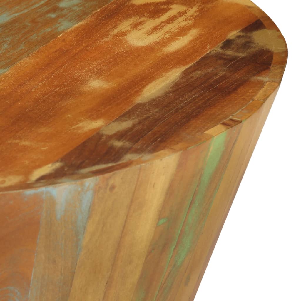 Tavolino da Salotto Ø65x31 cm in Legno Massello di Recupero | homemem39