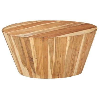 Tavolino da Salotto Ø65x31 cm in Legno Massello di Acacia | homemem39