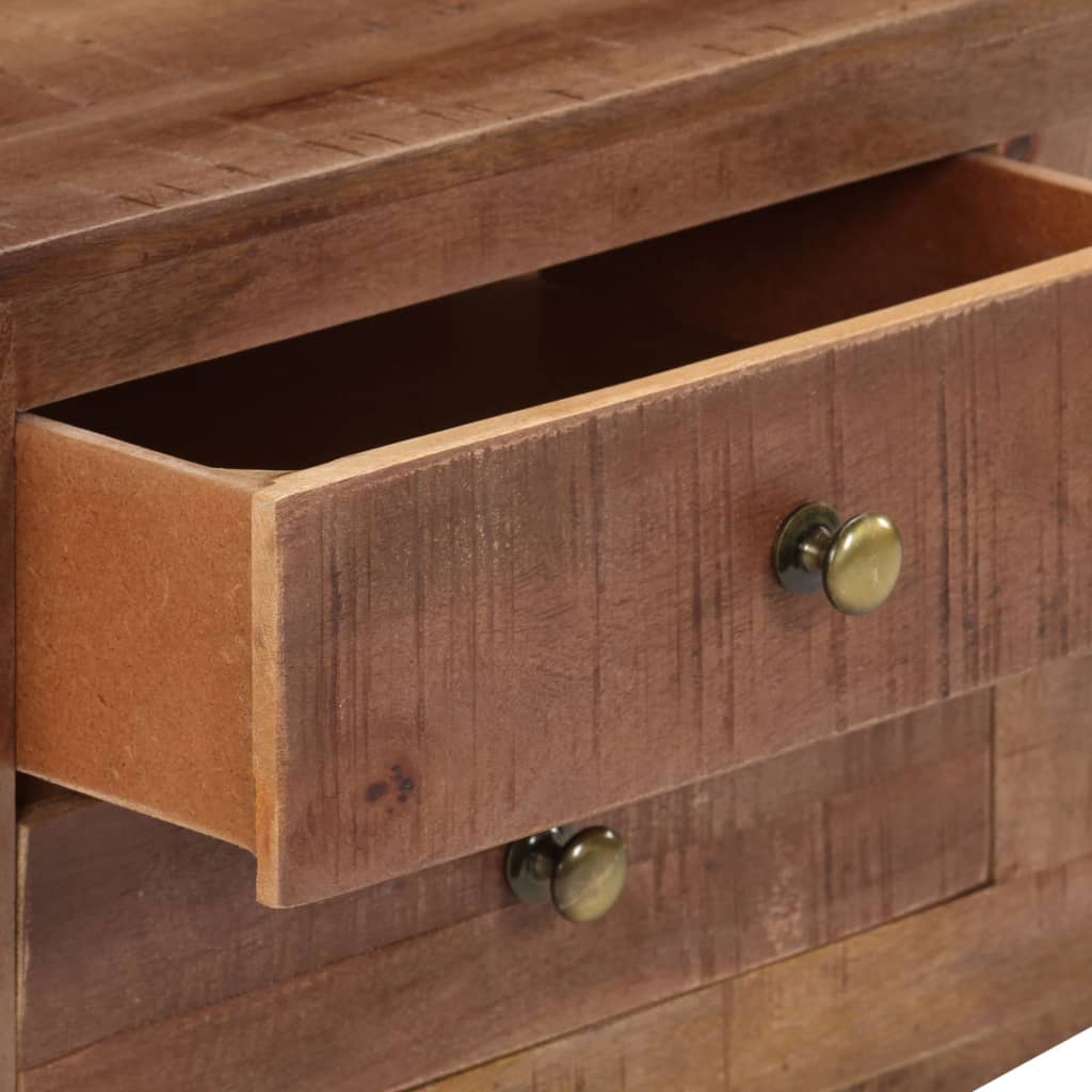 Mobile Porta TV 110x30x40 cm in Legno di Mango Grezzo - homemem39