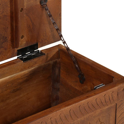 Scatola Portaoggetti 110x30x40 cm in Legno Massello di Mango - homemem39
