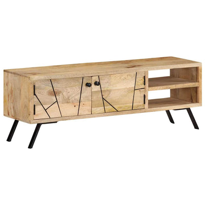 Mobile Porta TV 110x30x40 cm in Legno Massello di Mango