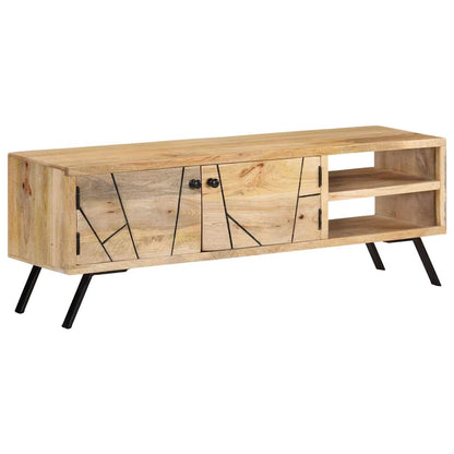 Mobile Porta TV 110x30x40 cm in Legno Massello di Mango