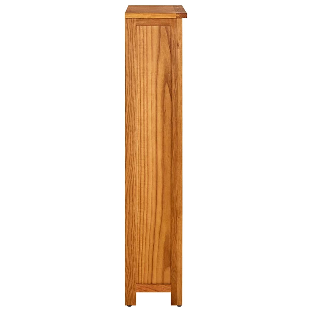 Libreria a 4 Ripiani 70x22x110 cm in Legno Massello di Rovere | homemem39