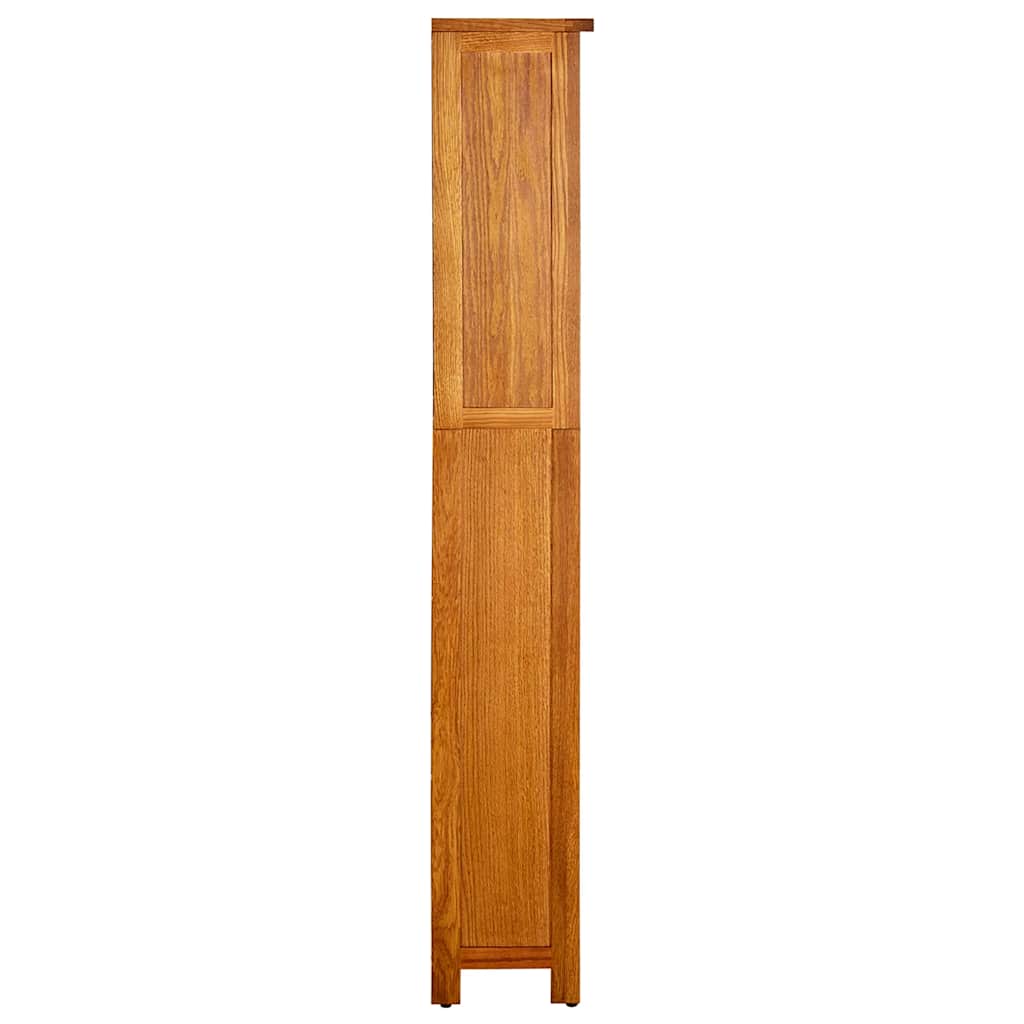 Libreria a 5 Ripiani 70x22x140 cm in Legno Massello di Rovere | homemem39