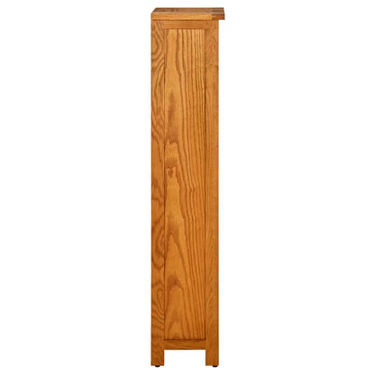 Libreria a 4 Ripiani 45x22x110 cm in Legno Massello di Rovere | homemem39