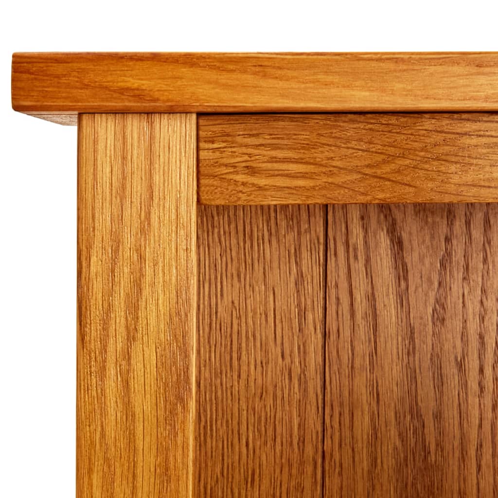 Libreria a 4 Ripiani 45x22x110 cm in Legno Massello di Rovere | homemem39