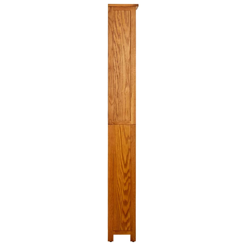 Libreria a 6 Ripiani 52x22x180 cm in Legno Massello di Rovere | homemem39