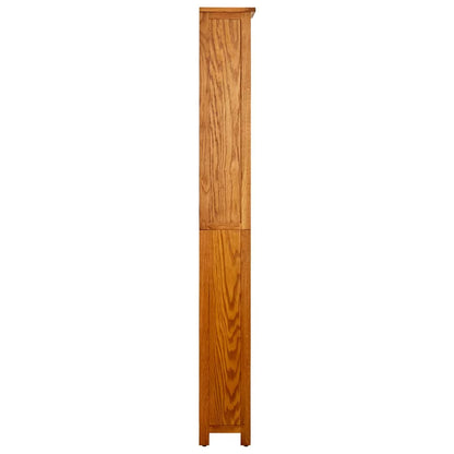 Libreria a 6 Ripiani 52x22x180 cm in Legno Massello di Rovere | homemem39
