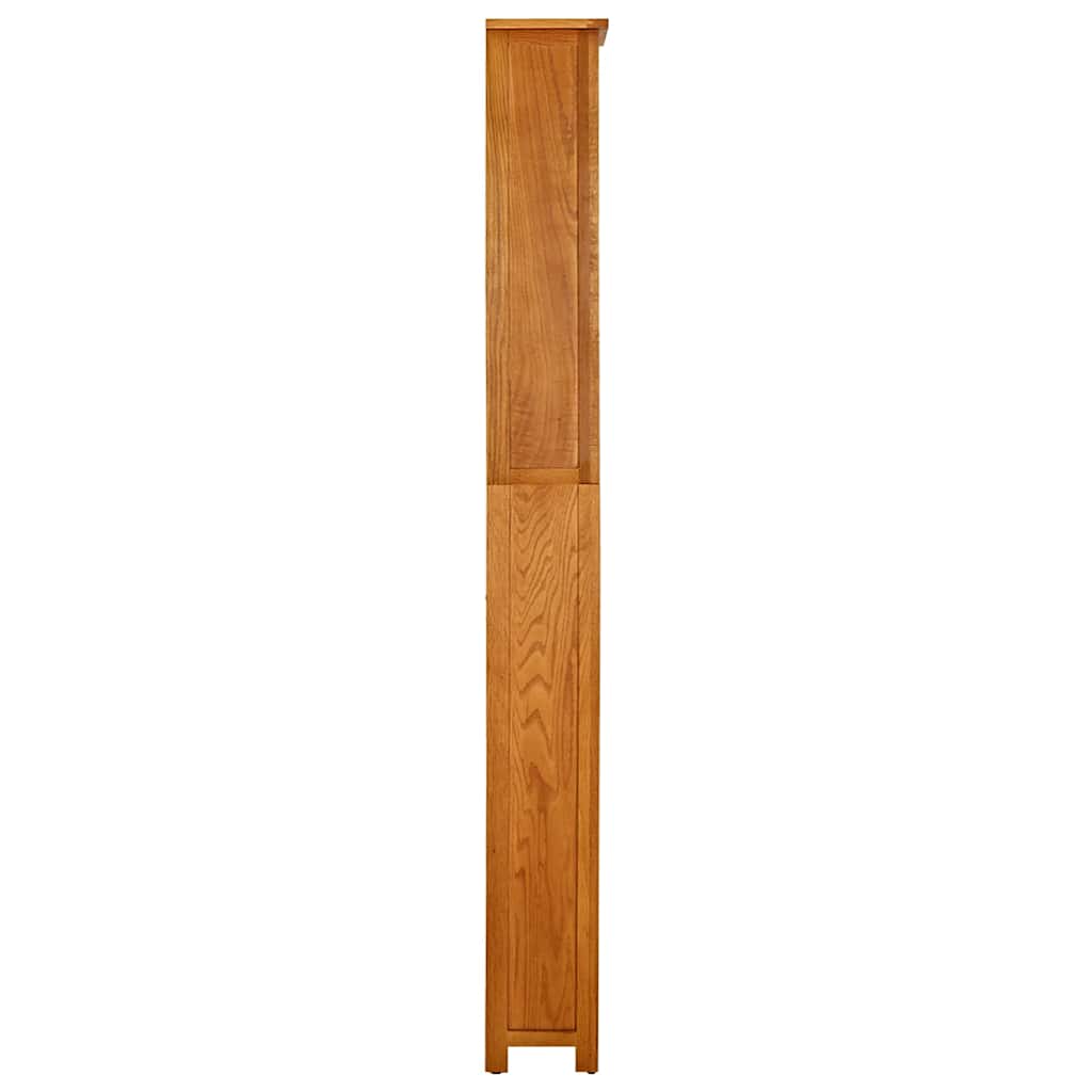 Libreria a 7 Ripiani 60x22x200 cm in Legno Massello di Rovere | homemem39