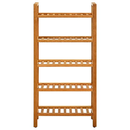 Scarpiera con 5 Ripiani 50x27x100cm in Legno Massello di Rovere - homemem39