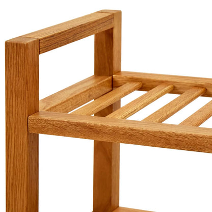 Scarpiera con 5 Ripiani 50x27x100cm in Legno Massello di Rovere - homemem39