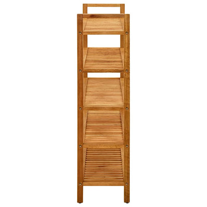 Shoe rack with 5 shelves 100x27x100 cm in solid oak
