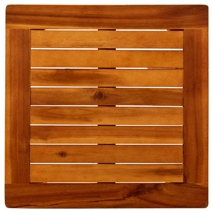 Tavolino da Giardino 45x45x36 cm in Legno Massello di Acacia