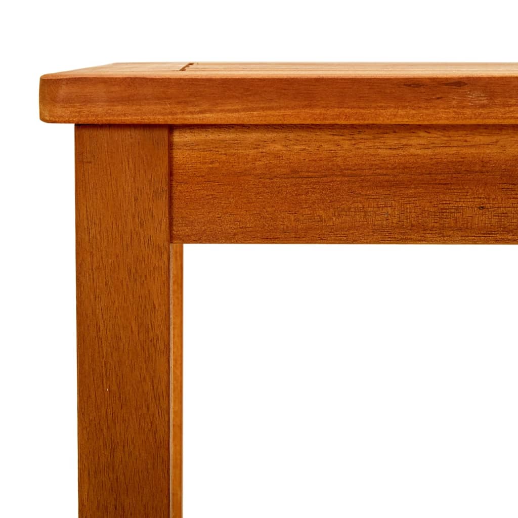 Tavolino da Giardino 70x40x36 cm in Legno Massello di Acacia