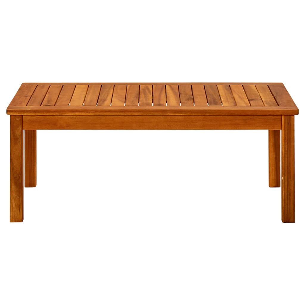 Tavolino da Giardino 90x50x36 cm in Legno Massello di Acacia