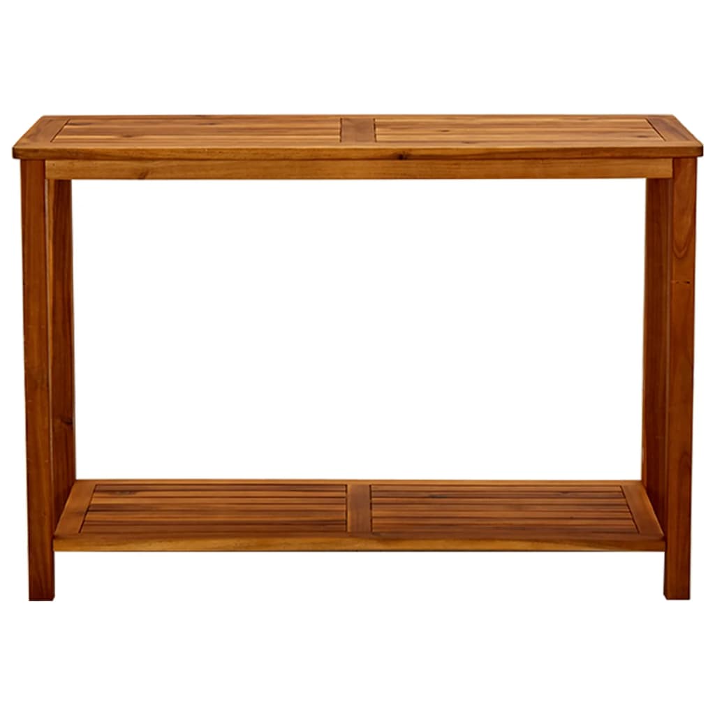 Tavolo Consolle da Giardino 110x40x75cm Legno Massello Acacia