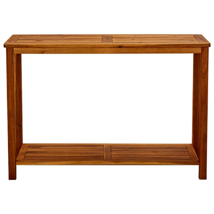 Tavolo Consolle da Giardino 110x40x75cm Legno Massello Acacia