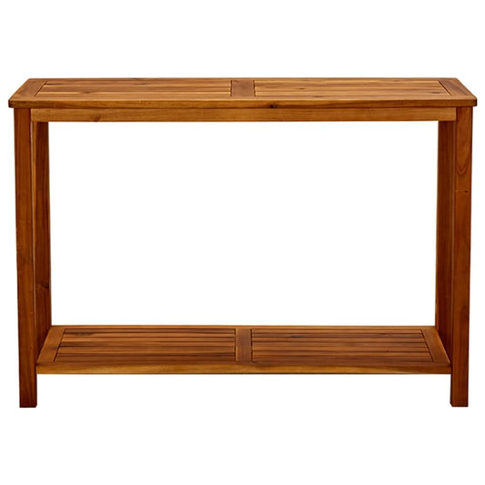 Tavolo Consolle da Giardino 110x40x75cm Legno Massello Acacia
