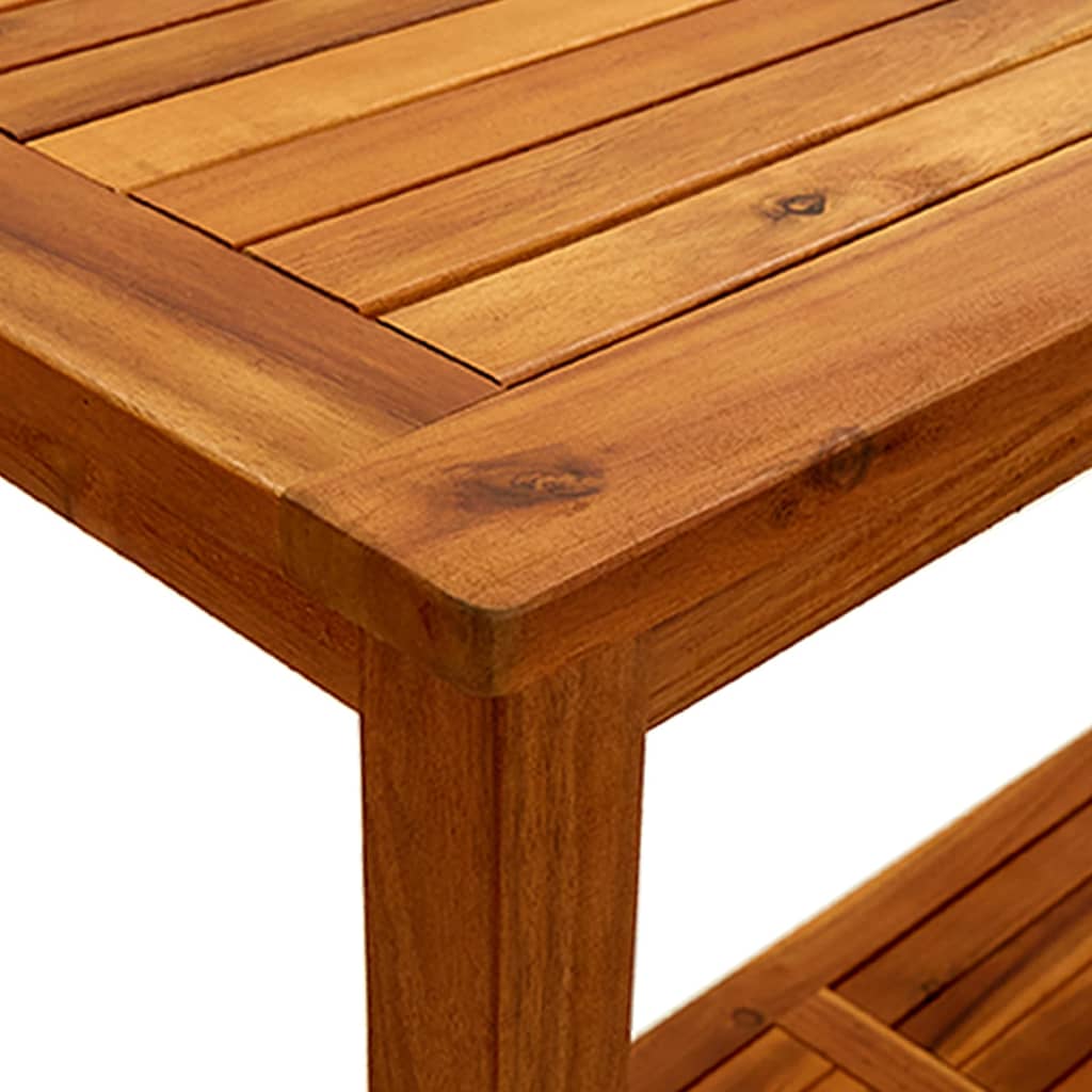 Tavolo Consolle da Giardino 110x40x75cm Legno Massello Acacia - homemem39