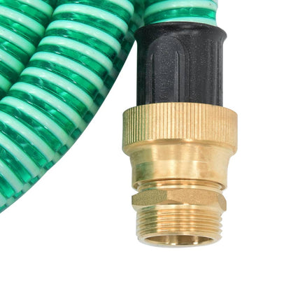 Tubo di Aspirazione con Connettori in Ottone 25 m 25 mm Verde