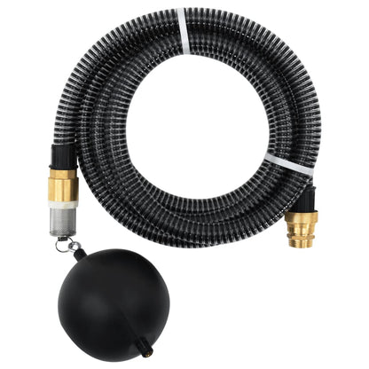 Tubo di Aspirazione con Connettori in Ottone 3 m 25 mm Nero - homemem39