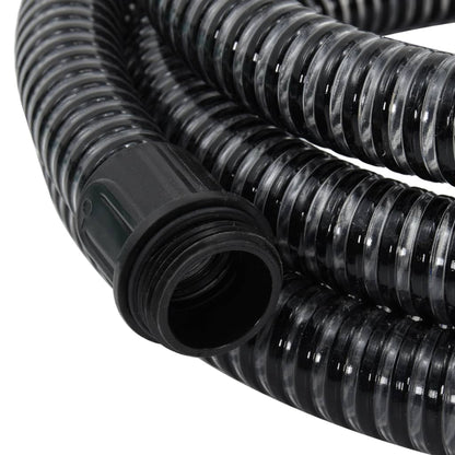 Suction hose with black brass fittings 1.1" 7 m PVC