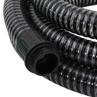 Tubo di Aspirazione con Raccordi in Ottone 1,1" 7 m PVC