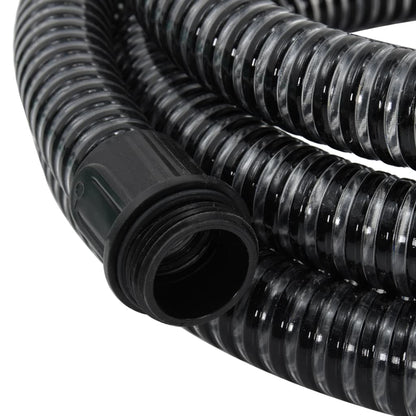 Suction hose with black brass fittings 1.1" 15 m PVC