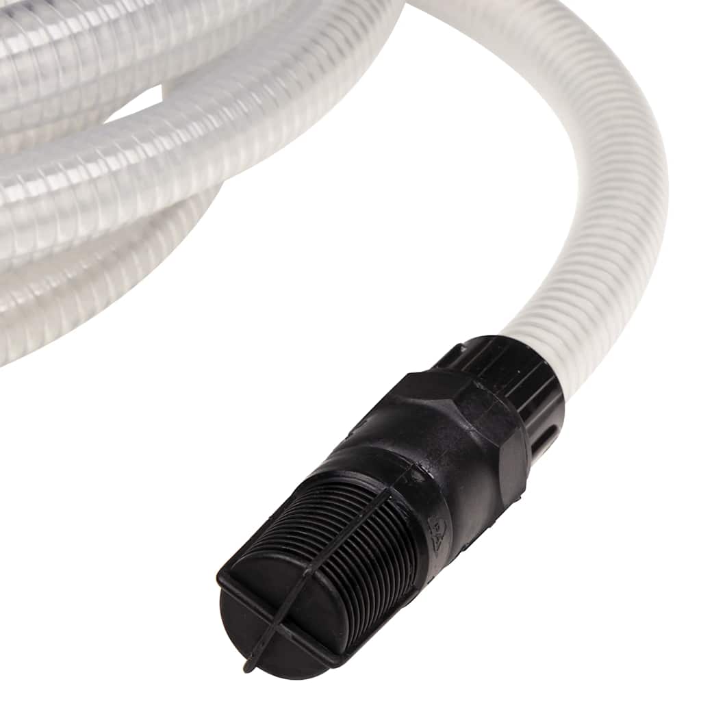 Tubo Aspirazione con Connettori in PVC Trasparente 1" 10 m PVC
