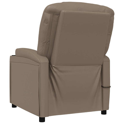 Poltrona Massaggio Elettrica Cappuccino Similpelle | homemem39