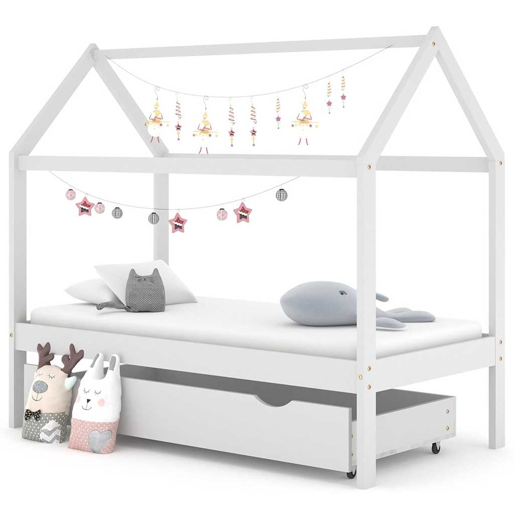 Giroletto per Bambini con Cassetto in Legno di Pino