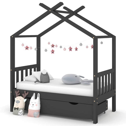 Giroletto per Bambini con Cassetto in Legno di Pino
